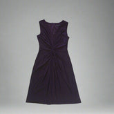 David Meister Maroon Draped Dress – Size AUS 10 / US 6